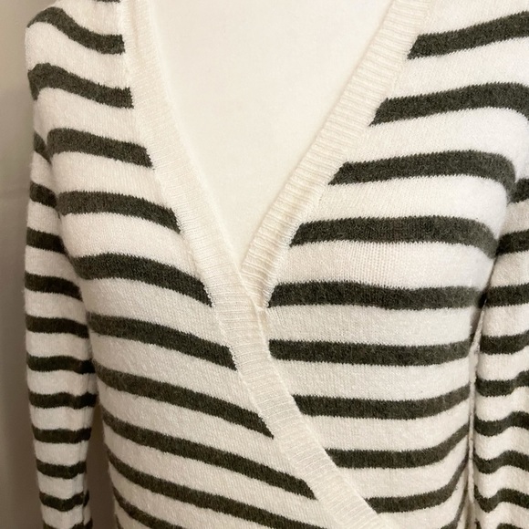 Madewell Wrap-Front Sweater in Elthorne Stripe - Picture 6 of 13